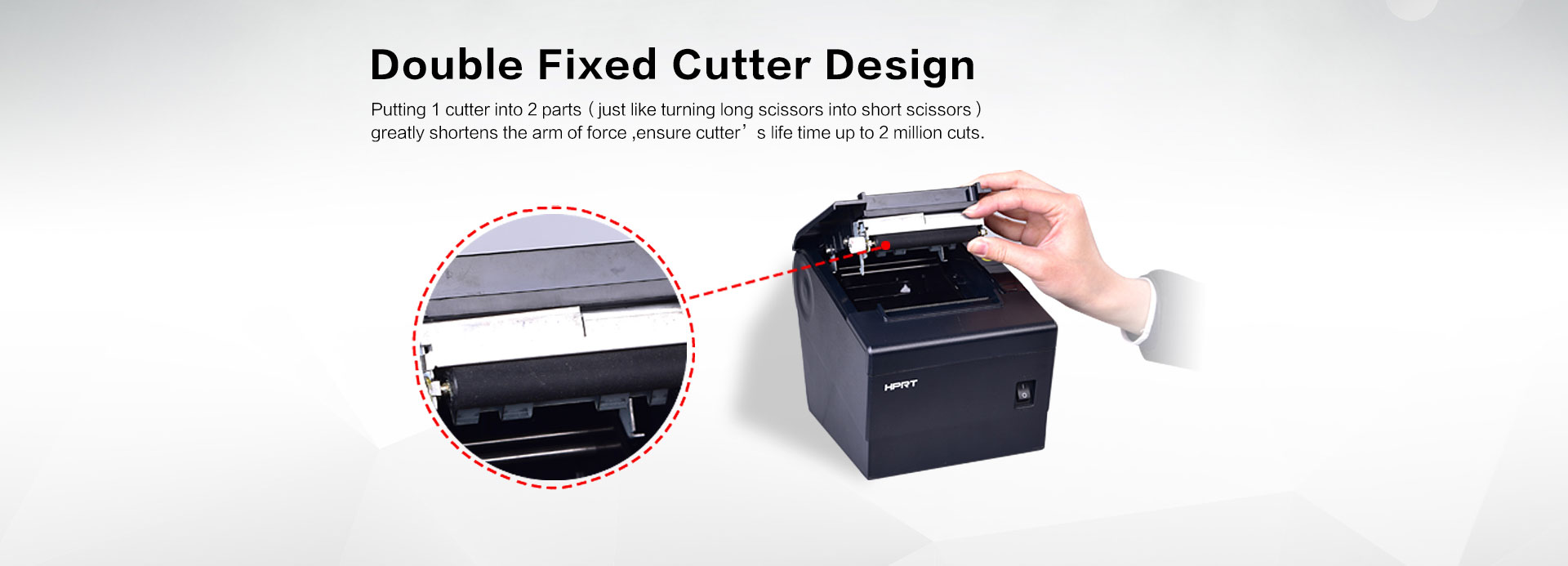 POS printer TP806 double fixed cutter