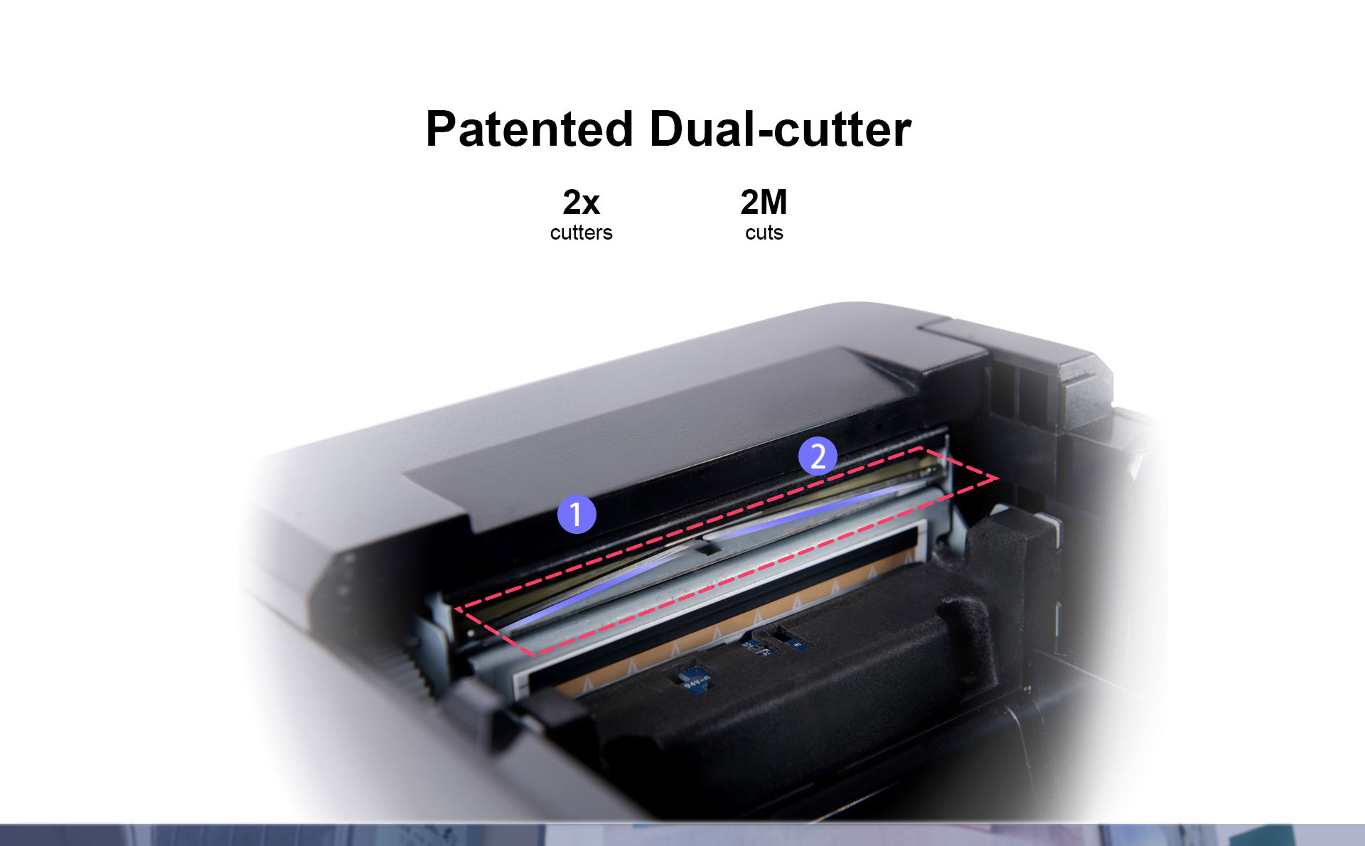 dual-cutter thermal label printer