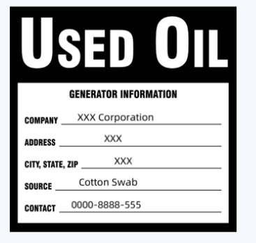 used oil hazardous waste label example.png