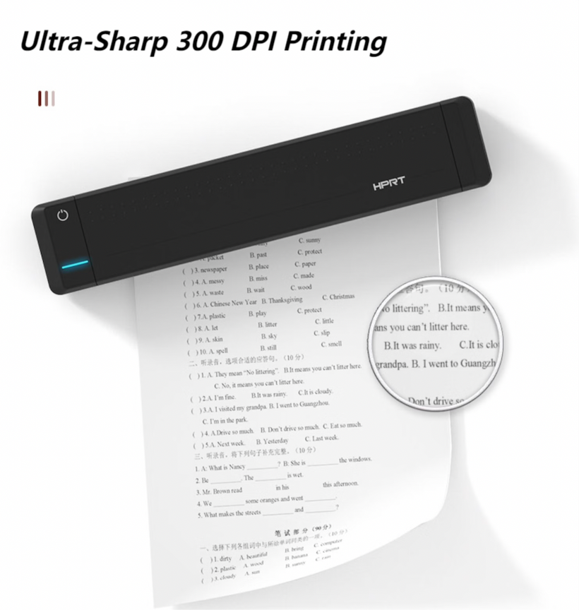 HPRT MT800 A4 Portable Thermal Printer offers 300dpi prints.png