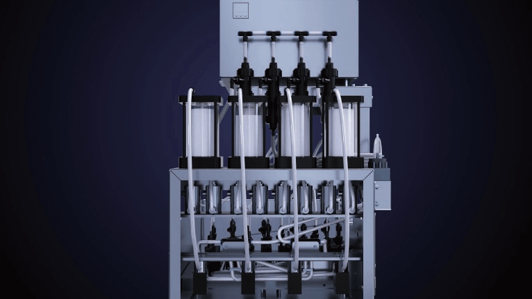 Close-up of industrial-grade printer machinery