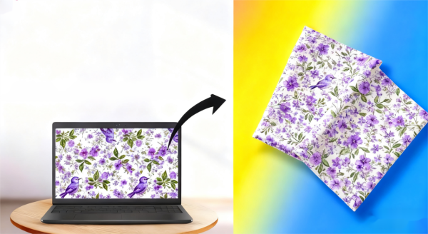 Digital Textile Printing from Computer Design