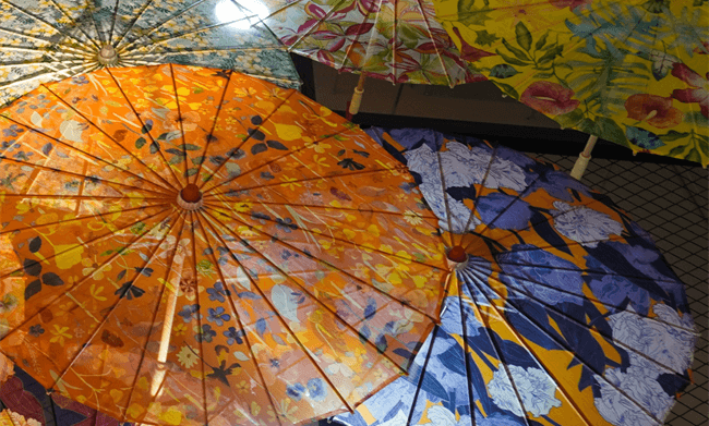 Custom printed umbrellas