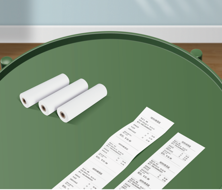 An 80mm receipt from a POS printer