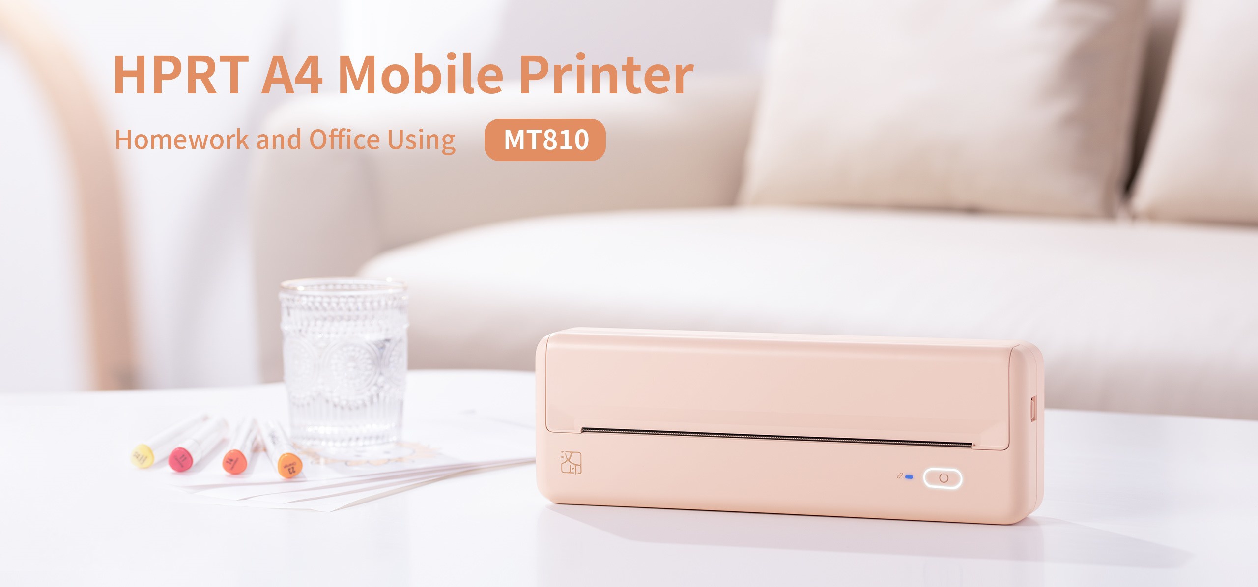 MT810 Bluetooth A4 mobile printer