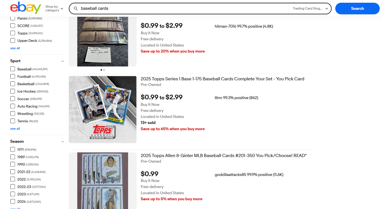 baseball-cards-on-ebay