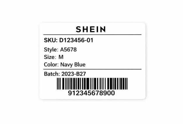 SHEIN SKU Label