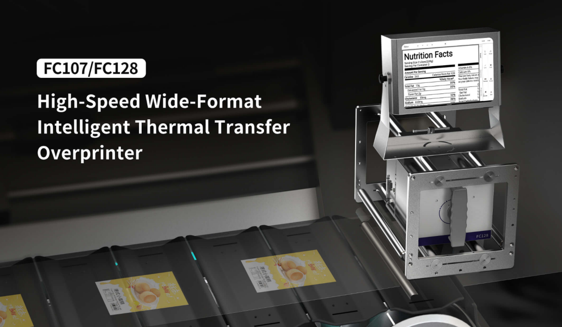 high speed wide format Thermal Transfer Overprinter