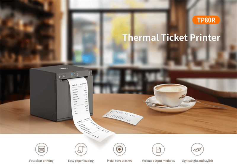 Compact and modern POS network printer