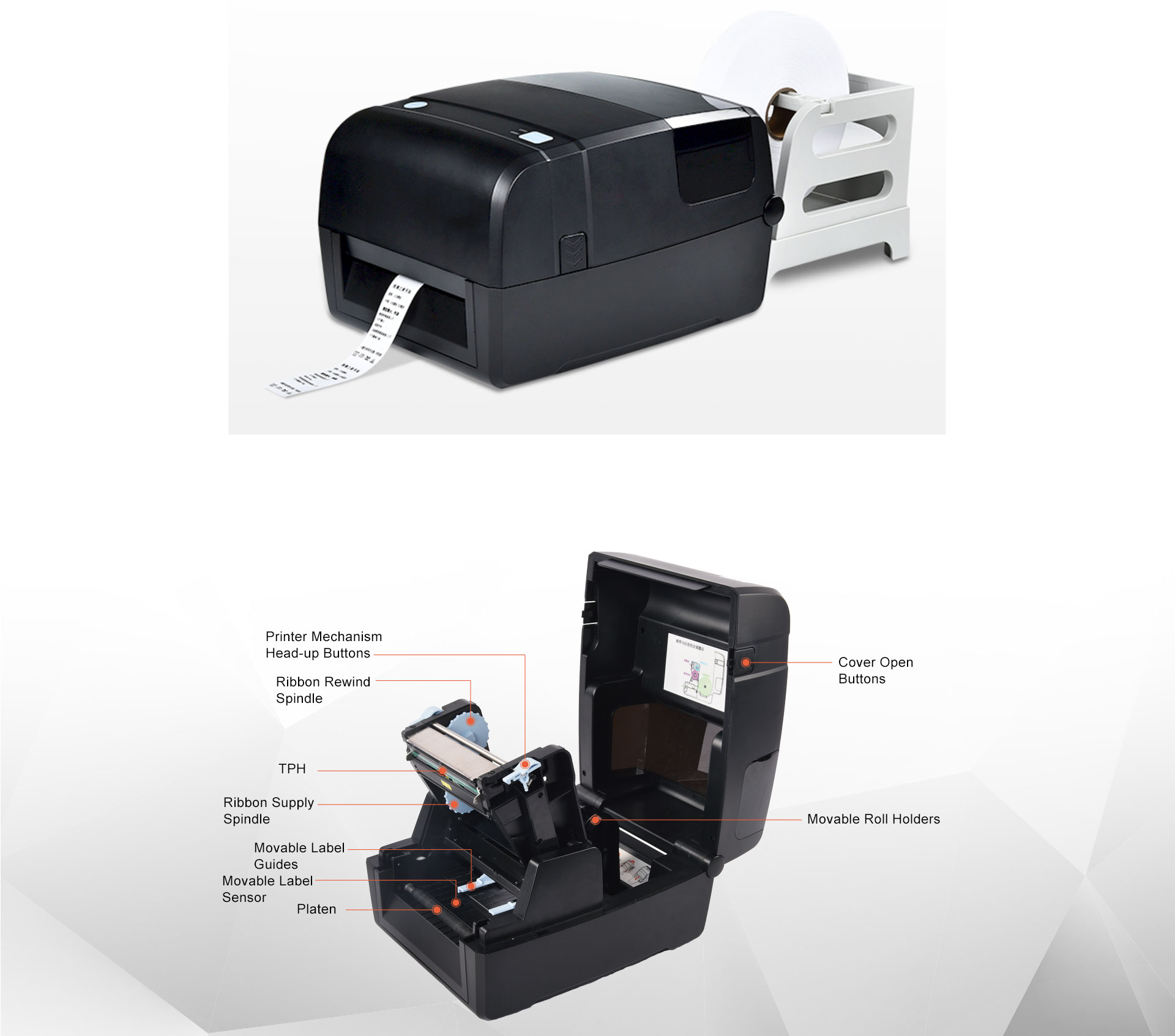 Buy Printer For Labels, 4 Inch Thermal Transfer Printer Prime Distributor