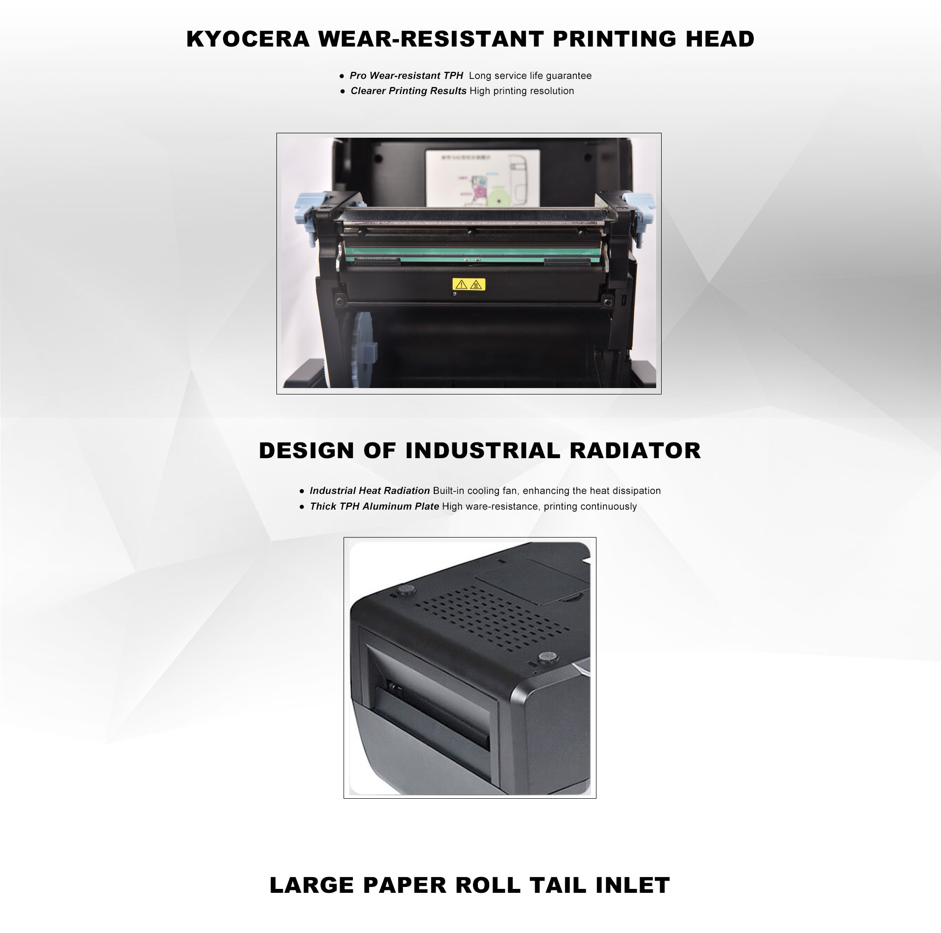 label printer with KYOCERA TPH