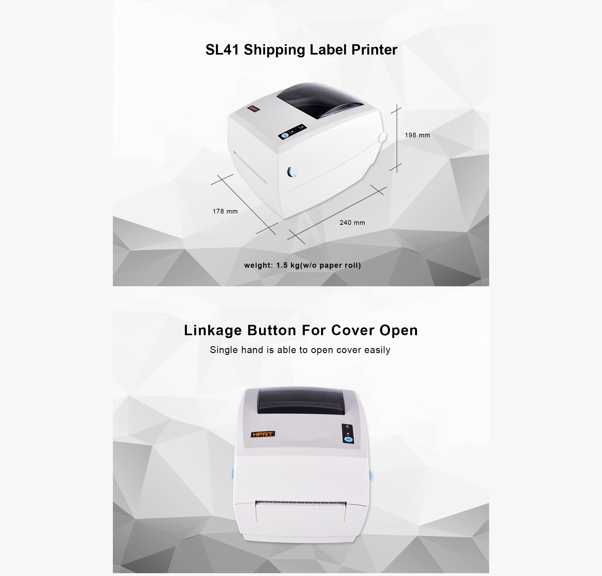 HPRT sticker label printer SL41