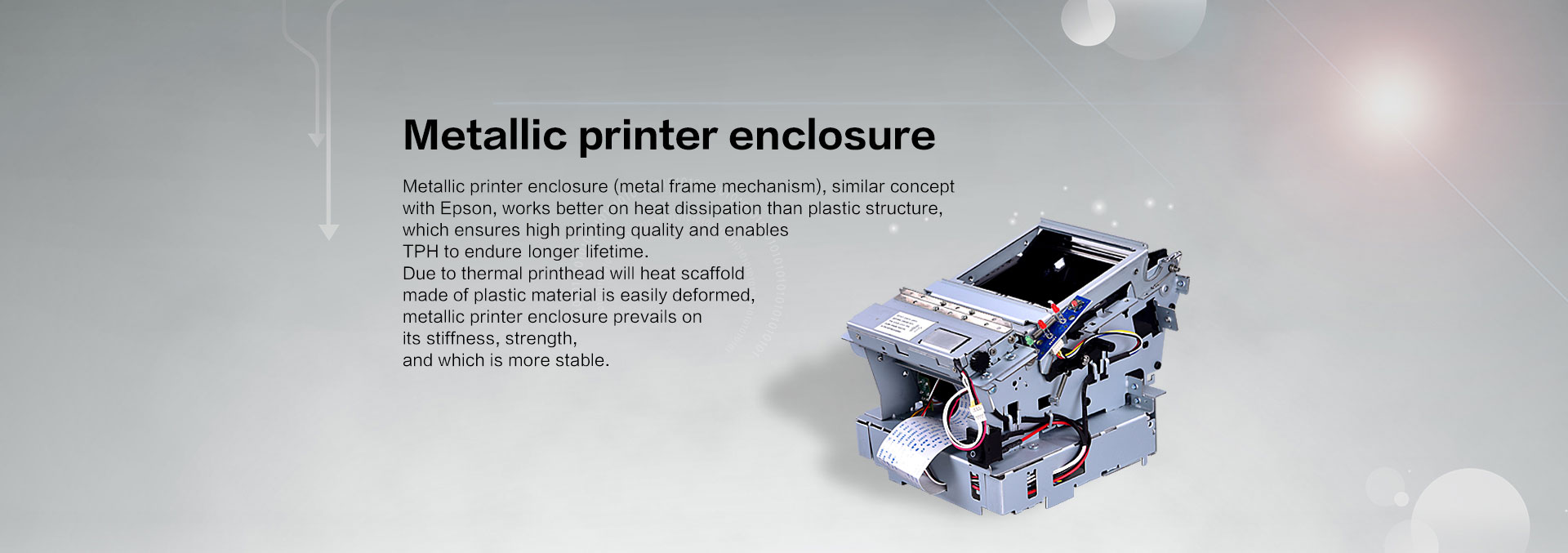 HPRT POS printer TP806 metallic printer enclosure