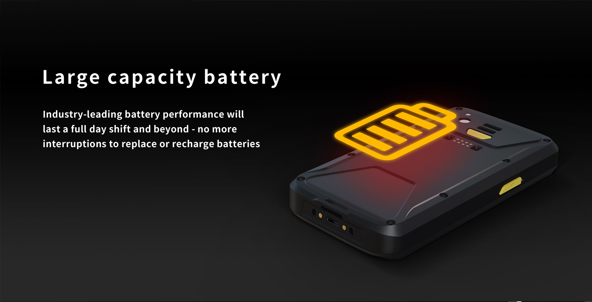 Mobile data terminal battery 