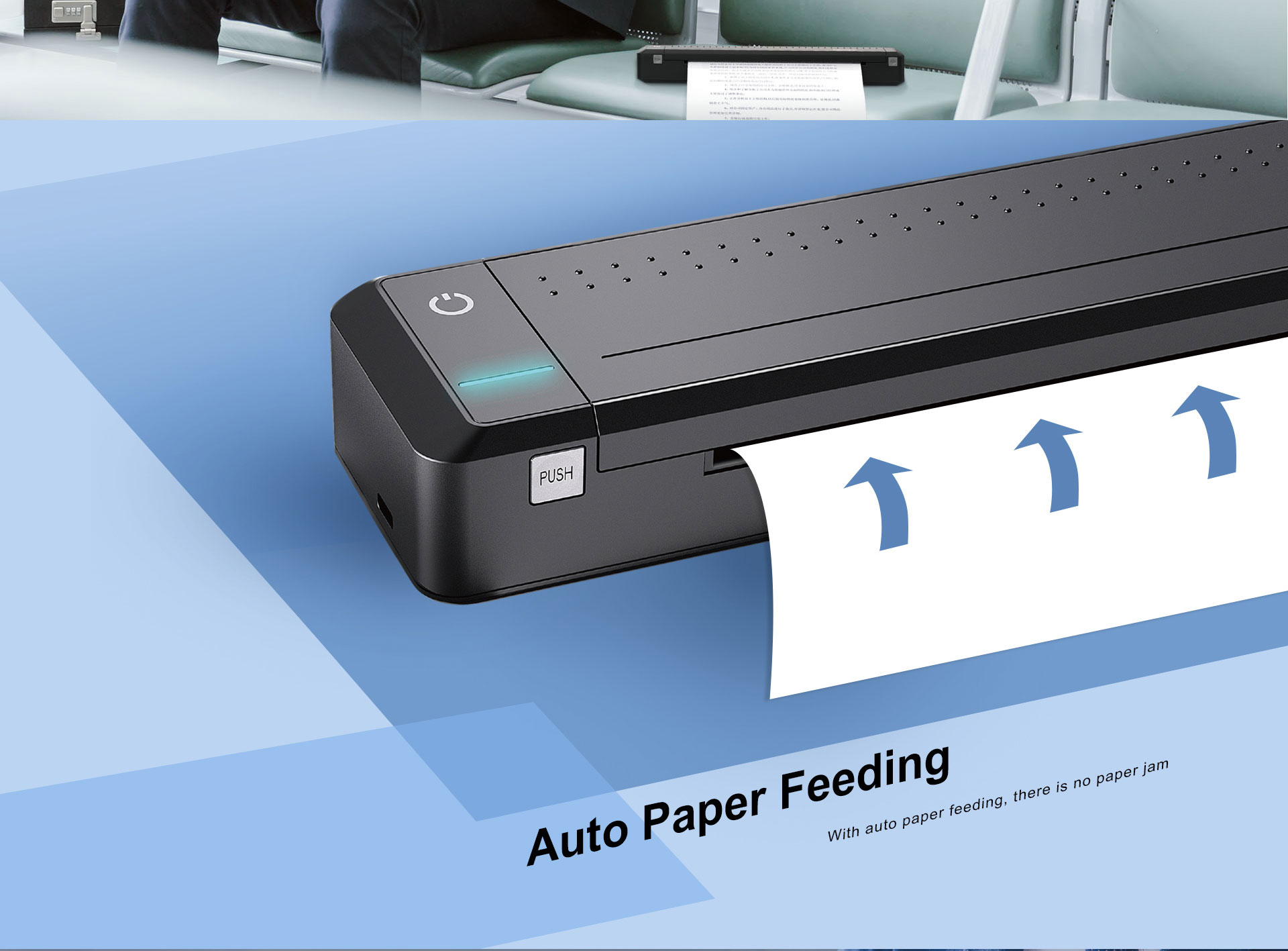 Export Wireless Mobile Printer, Mobile Printer For A4 Paper MT800 
