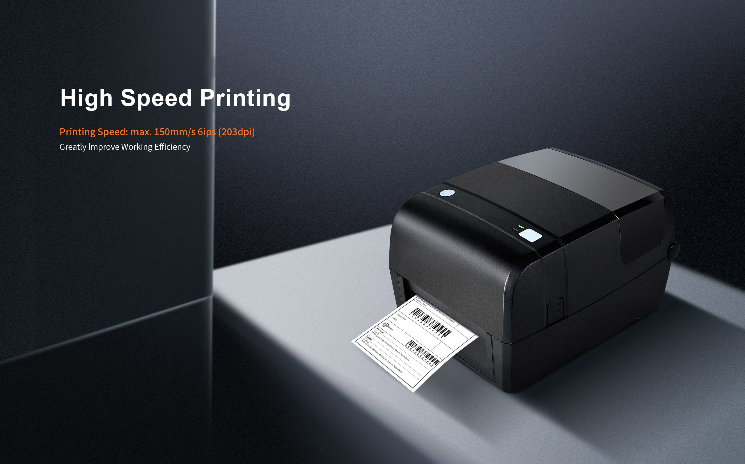 high speed printing label printer