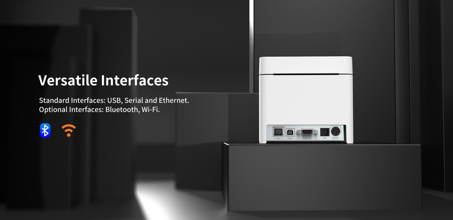 Thermal receipt printer interfaces