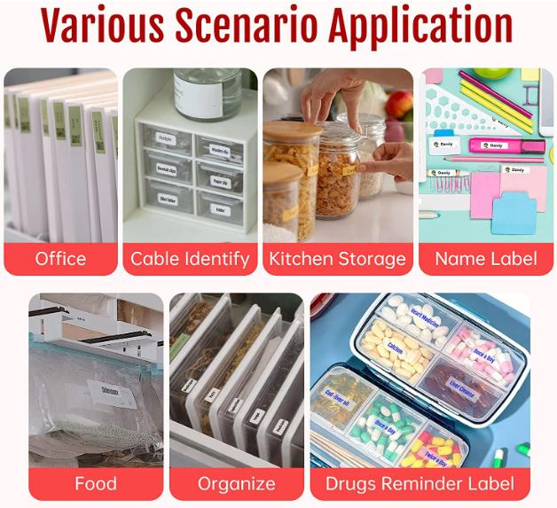Label items