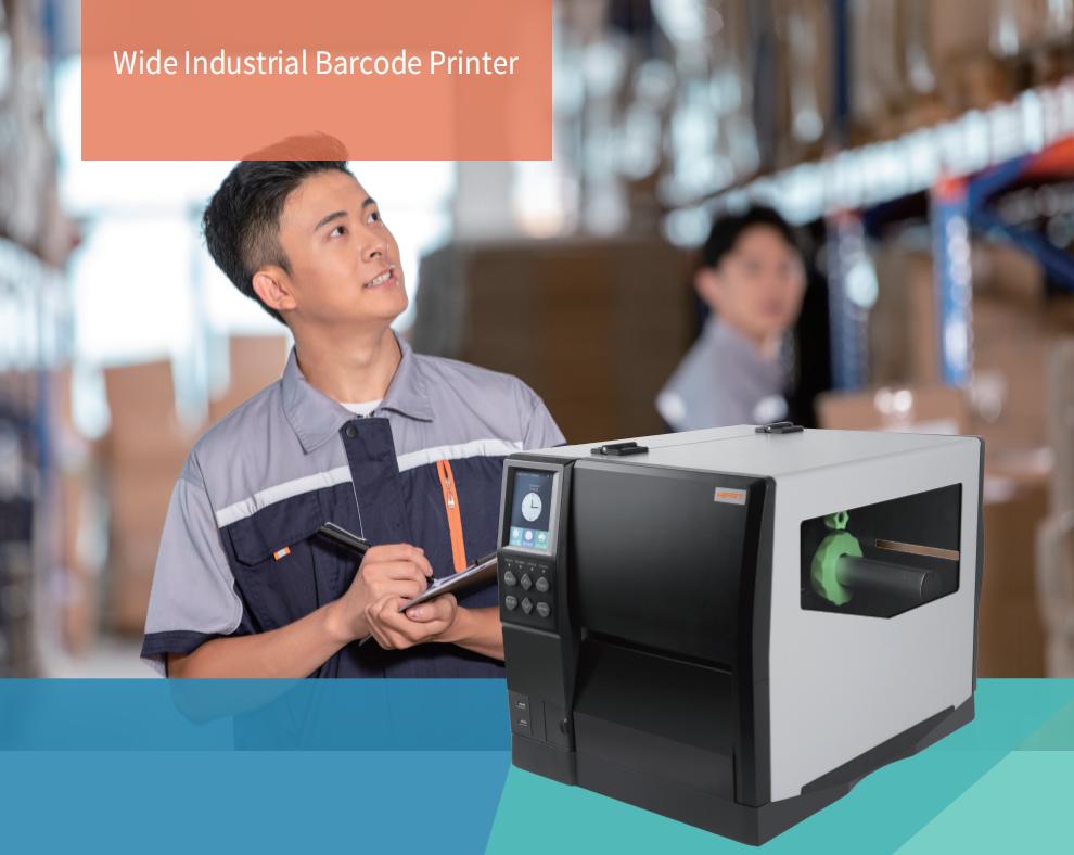 HPRT industrial barcode printer in a scene graph
