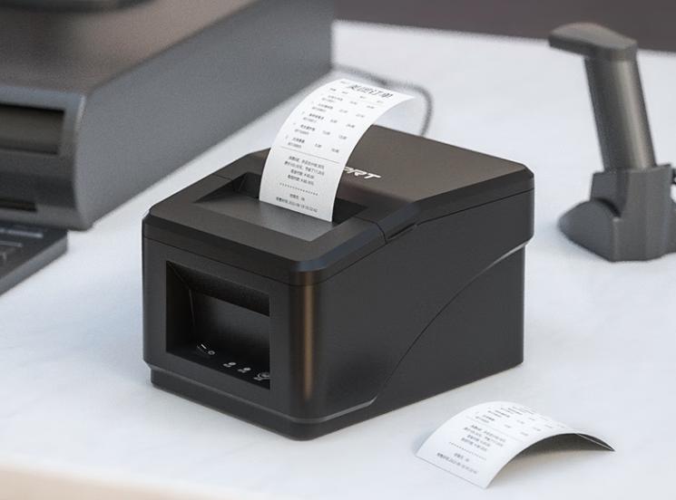 Printing receipts by a thermal receipt printer