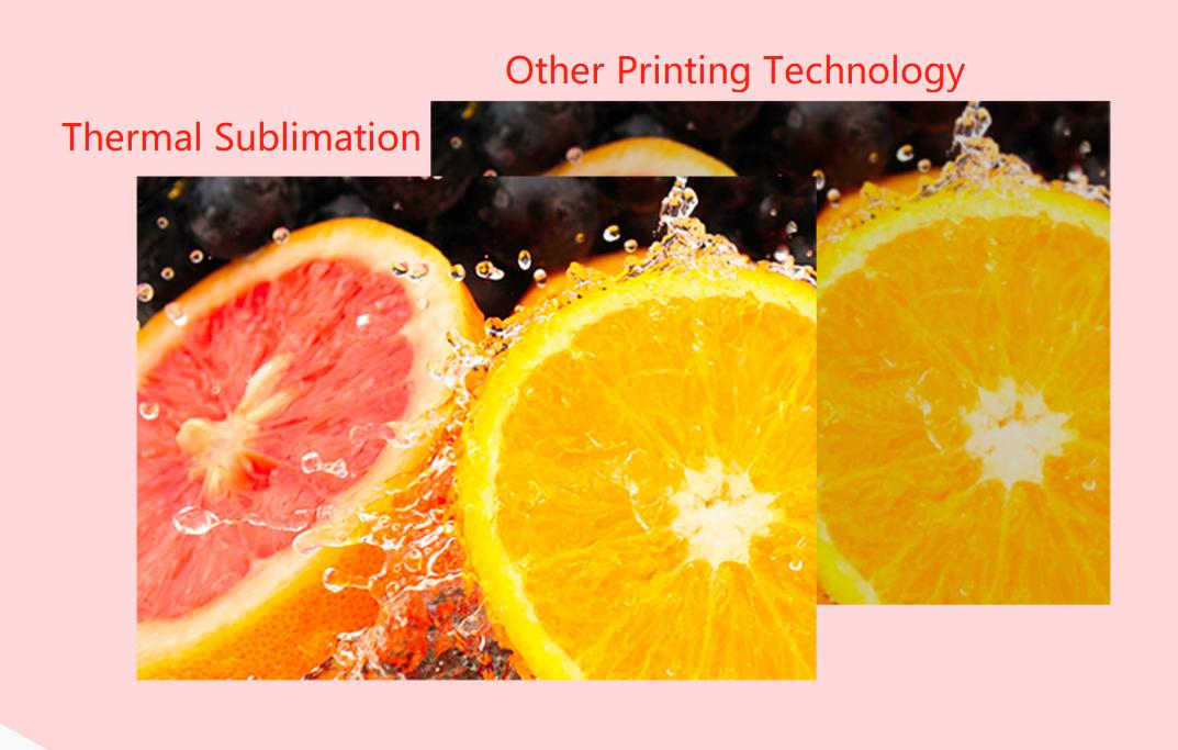 comparison between dye-sublimation vs other printing technology