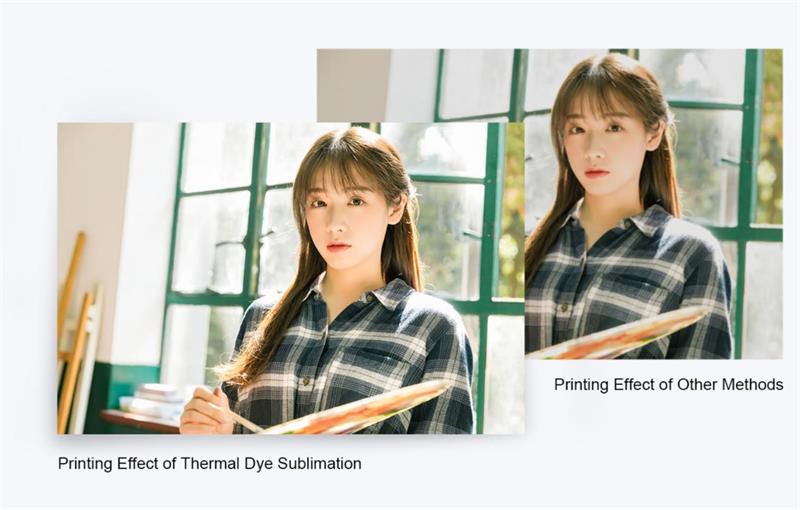 printing effect comparison between dye sublimation and other method