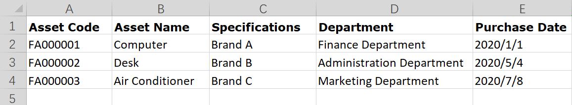 asset labels worksheet