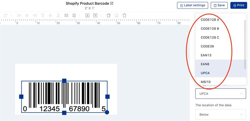 HPRT HereLabel software supports diverse kinds of barcodes