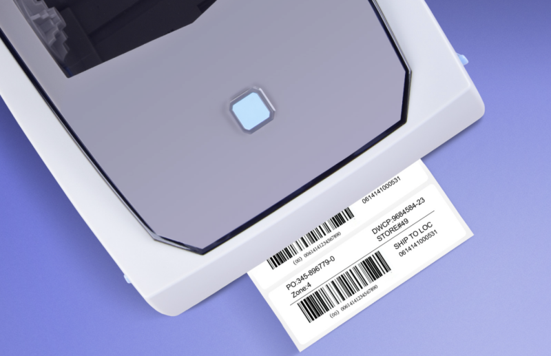 HD100 barcode printer pirnts barcode labels