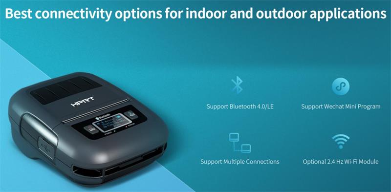 HPRT HM T3 PRO handheld barcode printer support wireless connectivity