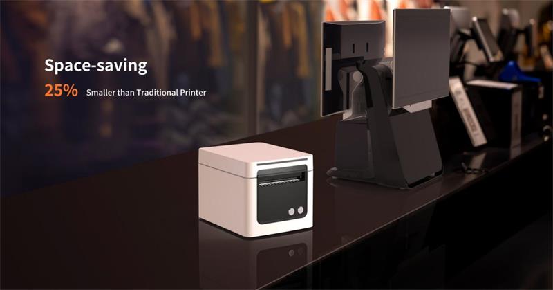 space saving design of HPRT TP809 thermal receipt printer