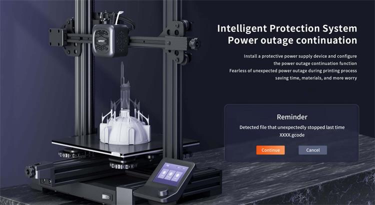 HPRT high precision 3D printer F210 supporting power outage recovery