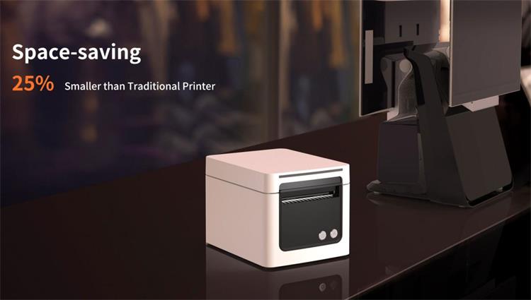 space saving HPRT TP809 receipt printer