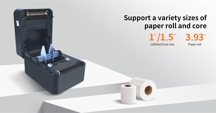 the SL32BT thermal printer supports various sizes of paper roll