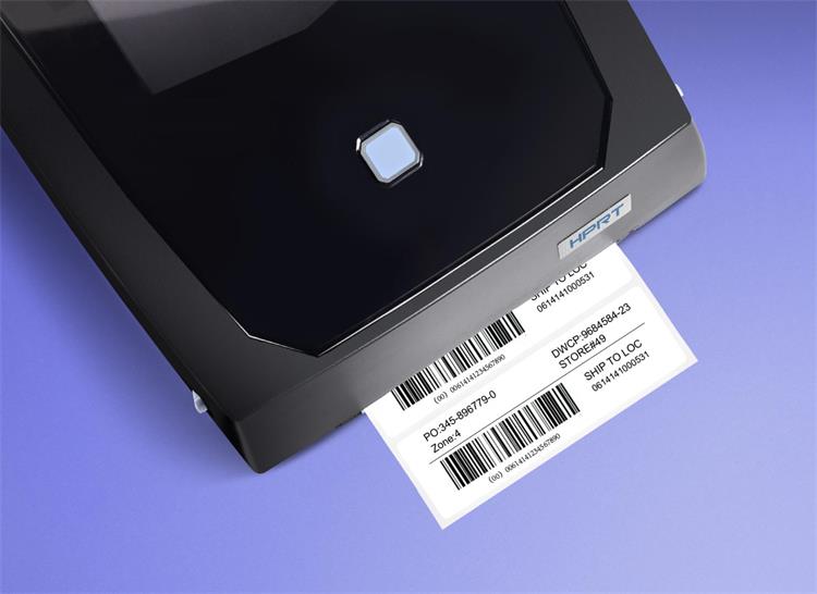 HPRT HT130 Barcode Printer printing barcode labels