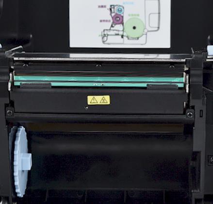 iT4X desktop barcode printer equipped with a durable print head
