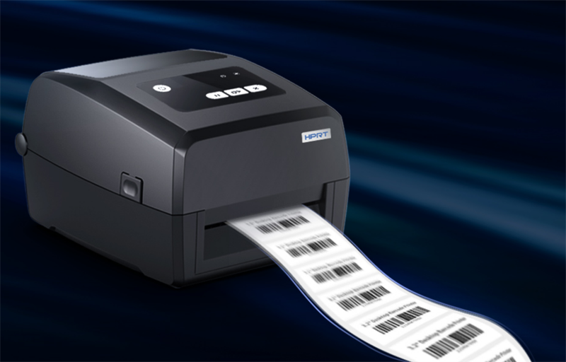 HPRT label printer prints barcodes