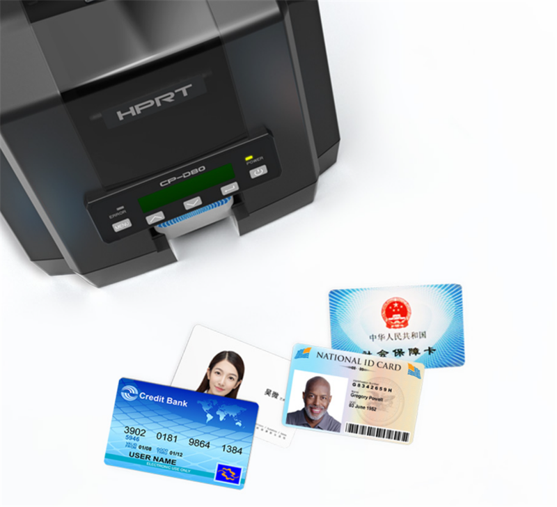 CP-D80 ID card printer prints color cards