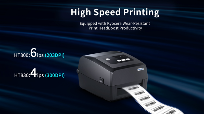 Pencetak label HPRT menyokong pencetakan 203dpi dan 300 dpi