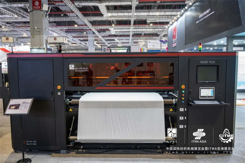 DA186T Plus High-Speed Dye Sublimation Digital Textile Printer at 2023 ITMA Exhibition