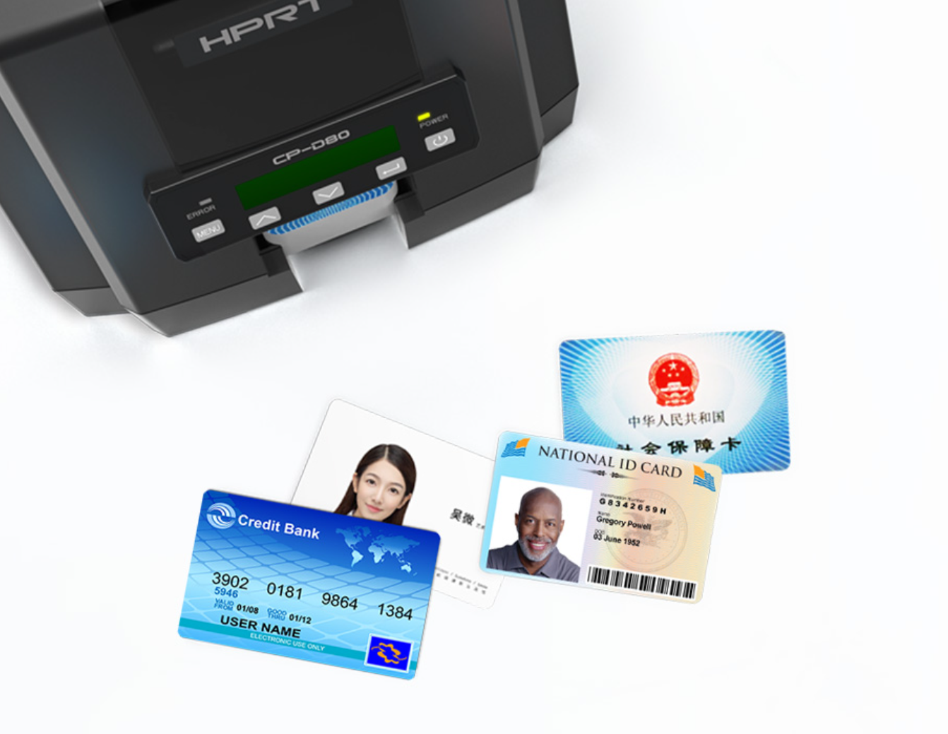 HPRT CPD80 card printer prints various kinds of pvc card.png